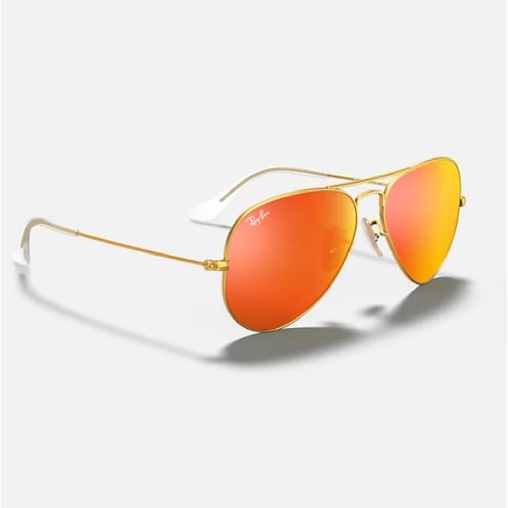 Ray-Ban aviator orange flash lenses. 58 mm.